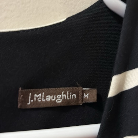 J. McLaughlin Black and White Sheath Dress - sleeveless - women’s size M - Picture 2 of 6